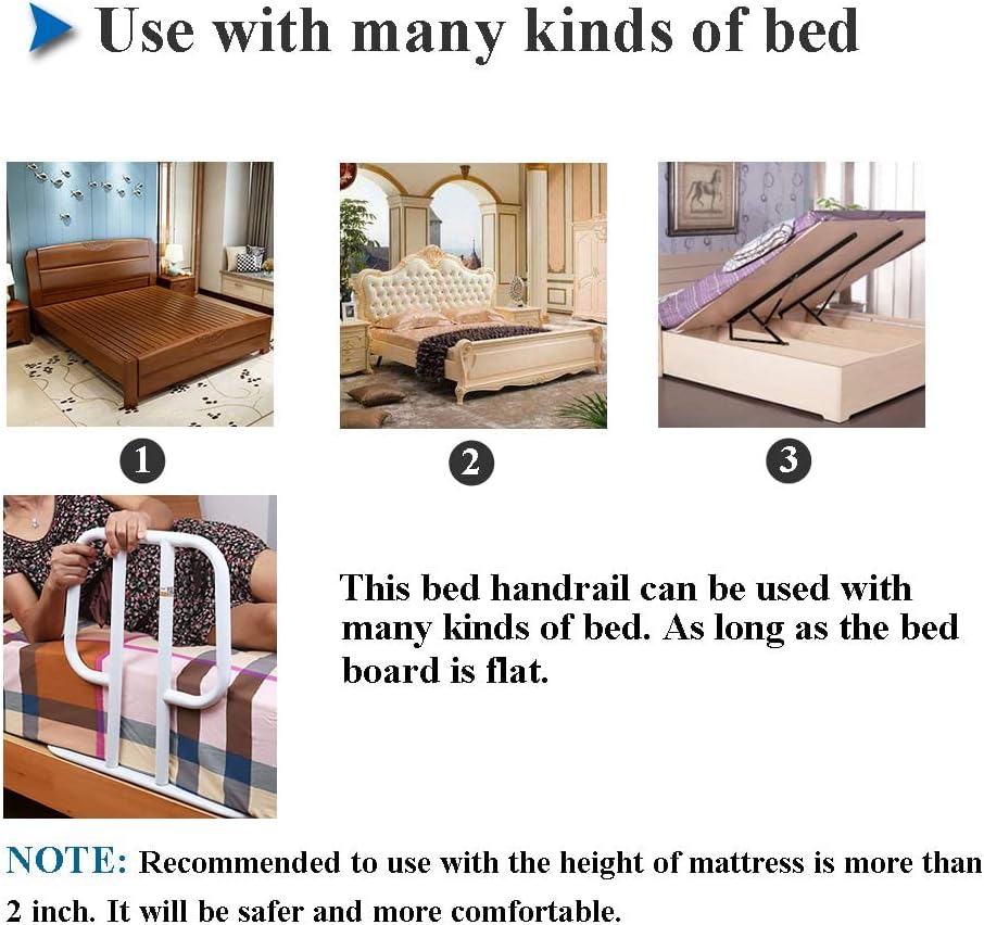 Bed Rail Safety Frame for Seniors Pregnant Patients Safety Bed Handrail