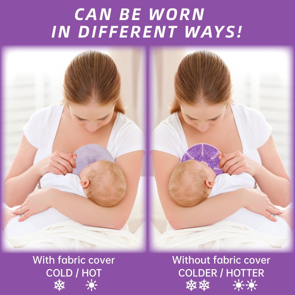 Hot Cold Breast Gel Bead Ice Packs Breast Pads Relief for Breastfeeding