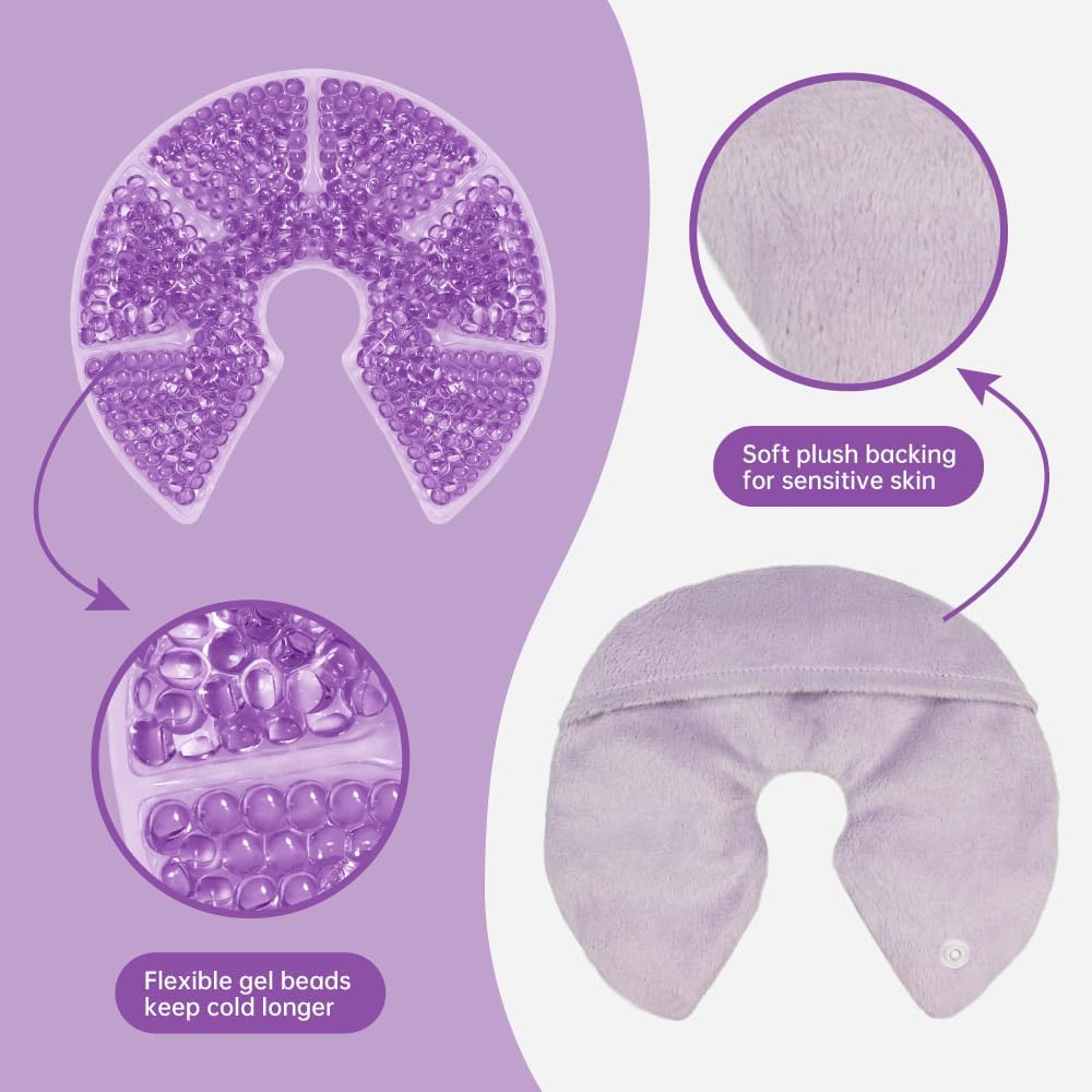 Hot Cold Breast Gel Bead Ice Packs Breast Pads Relief for Breastfeeding