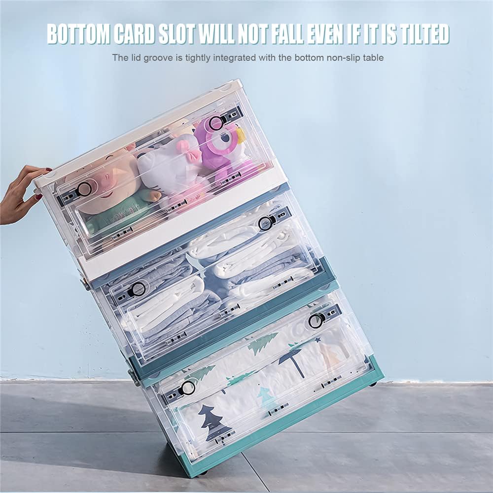 Storage Box Large Capacity Clothing Box Folding White 25L