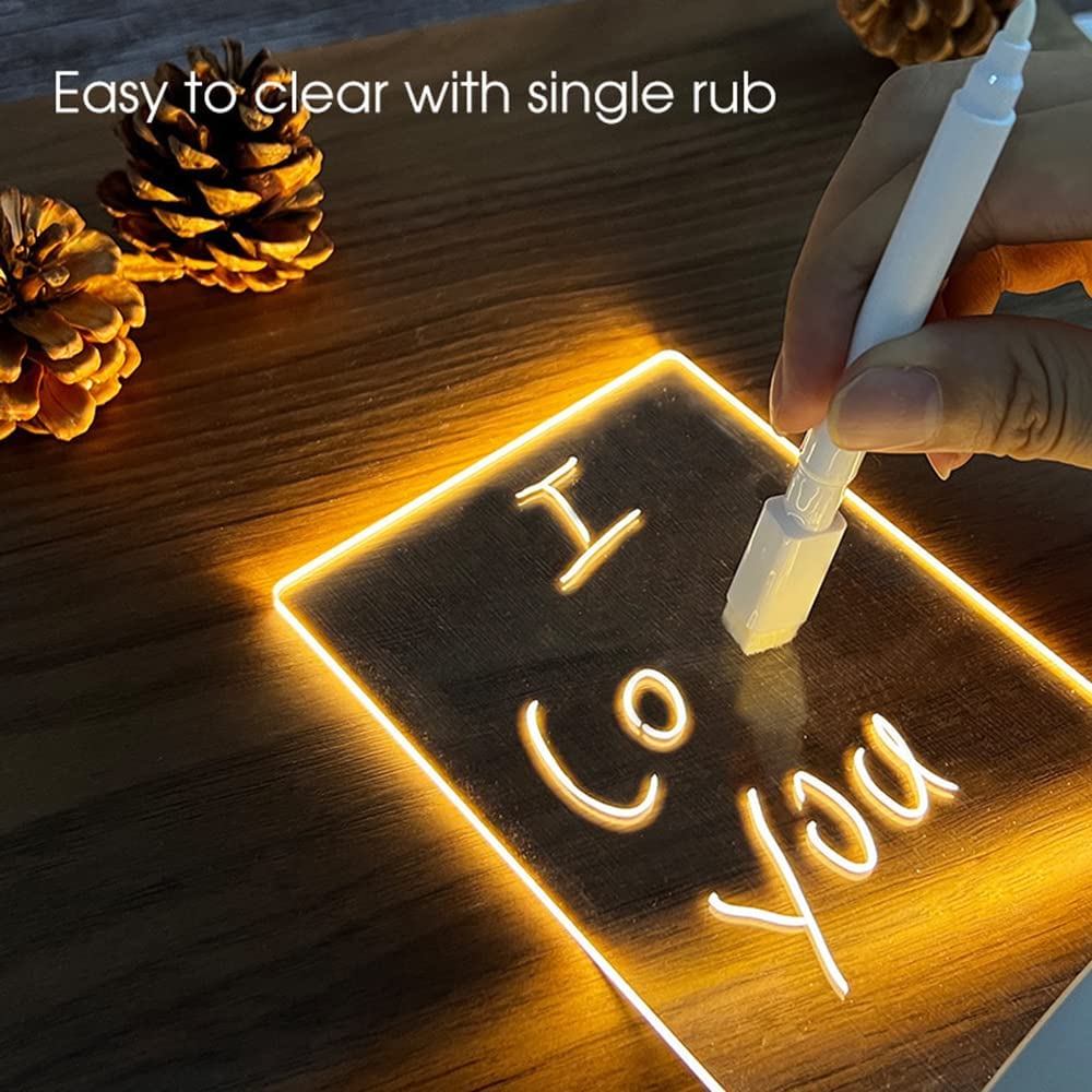 Acrylic LED Glow Memo Board Horizontal