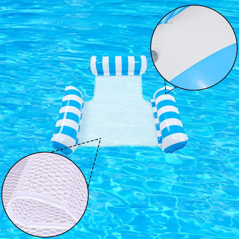 Inflatable Pool Chair Head Rest_Blue