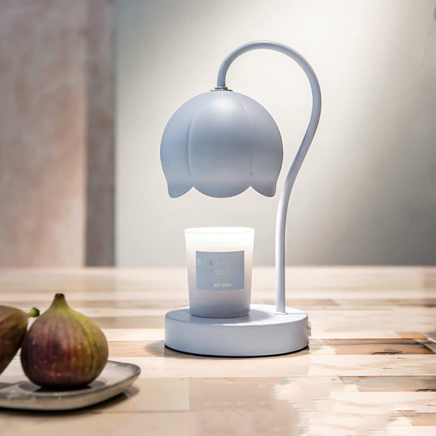 Candle Warmer Lamp Dimmable Electric Candle Wax Melter Lamp Blue