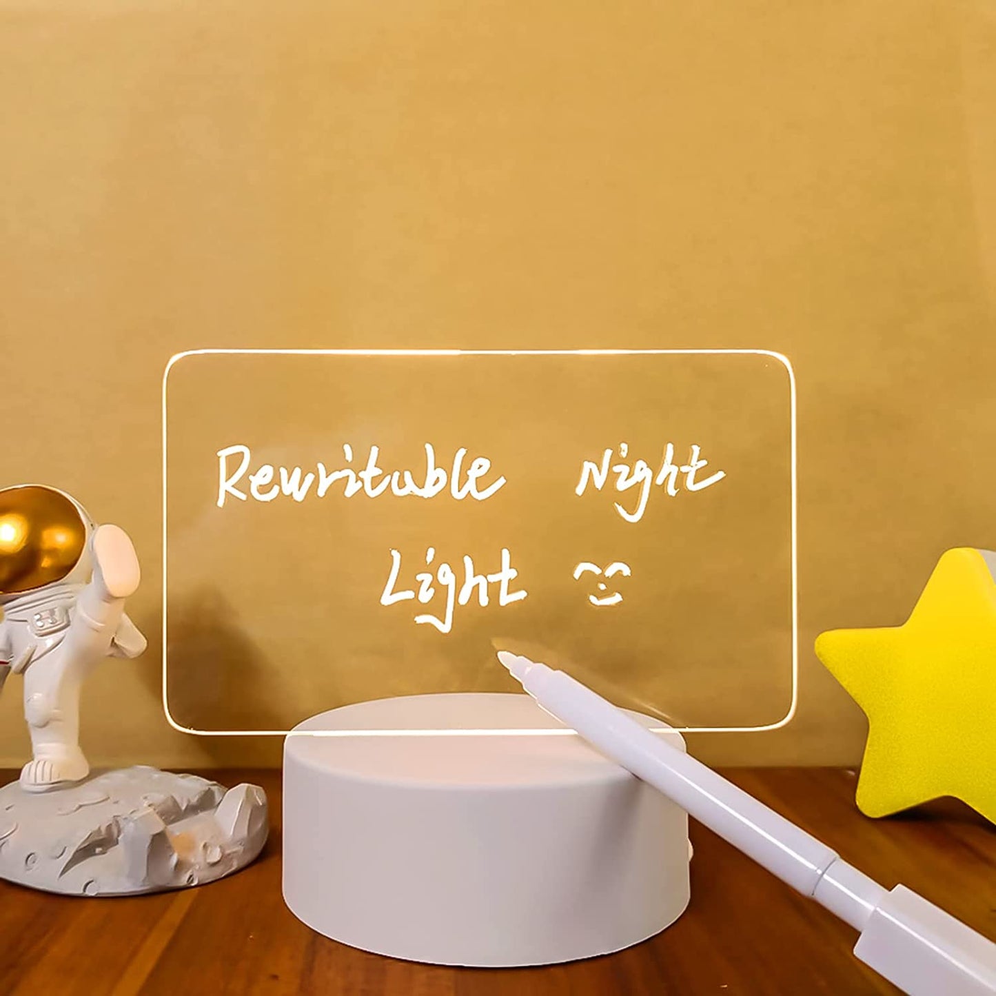 Acrylic LED Glow Memo Board Horizontal