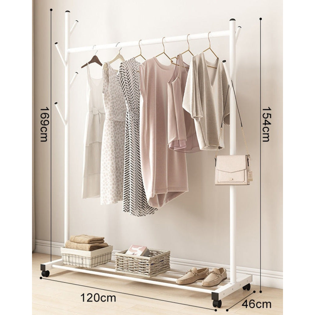 120CM COAT RACK WHITE