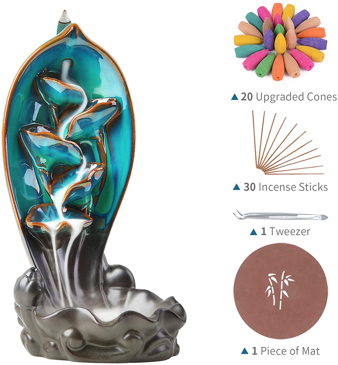 Backflow Incense Burner Waterfall B