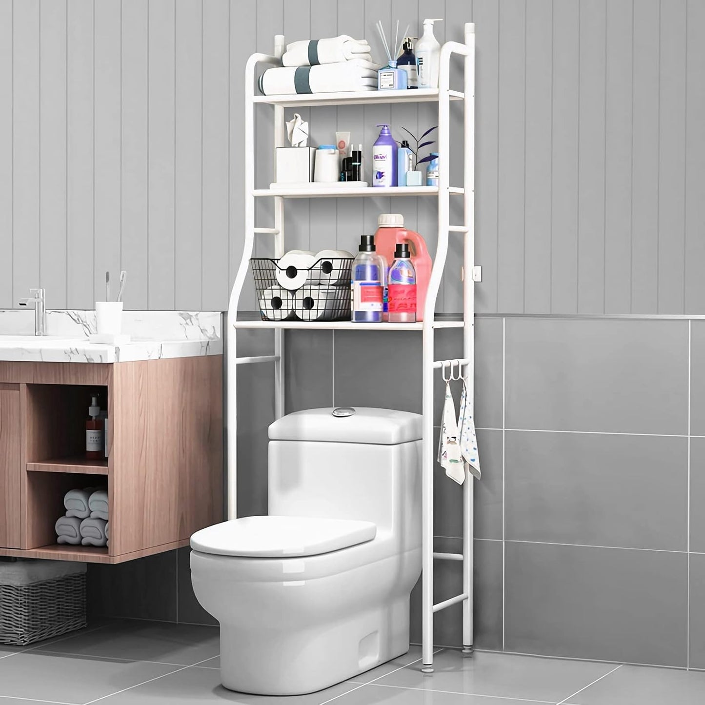 3 Tier Over The Toilet Rack