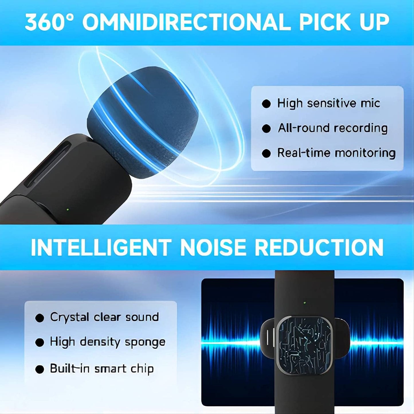 Wireless Microphone for TYPE-C and iPhone