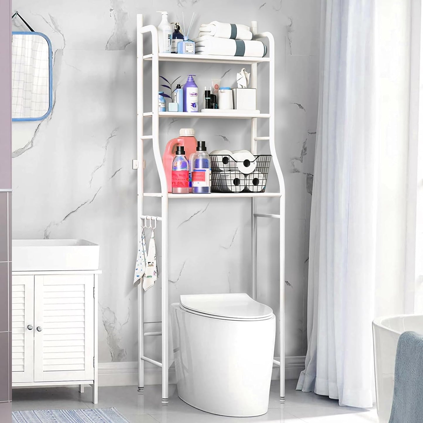 3 Tier Over The Toilet Rack