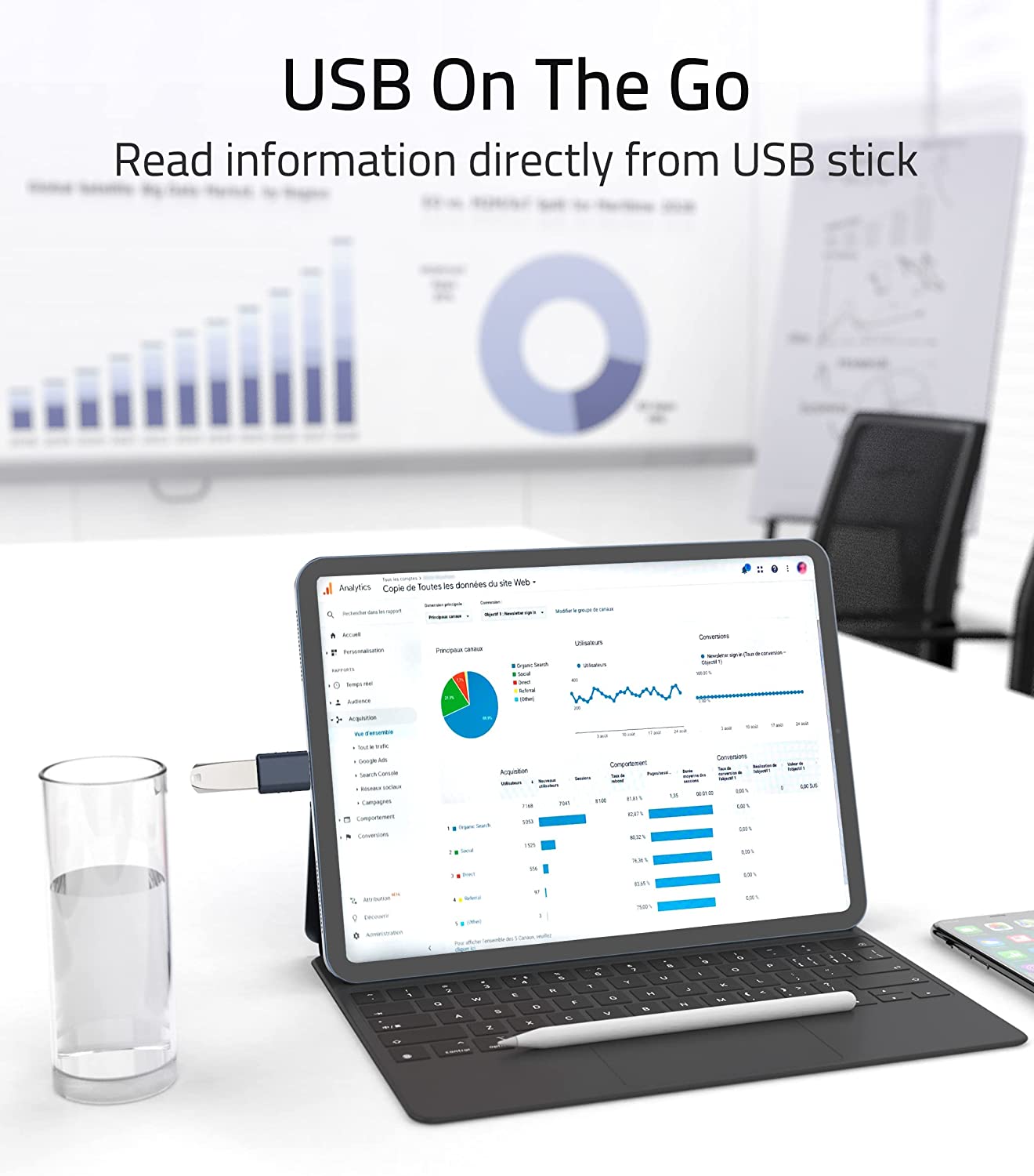 USB C to USB Adapter 2 Pack (Black and Sliver)