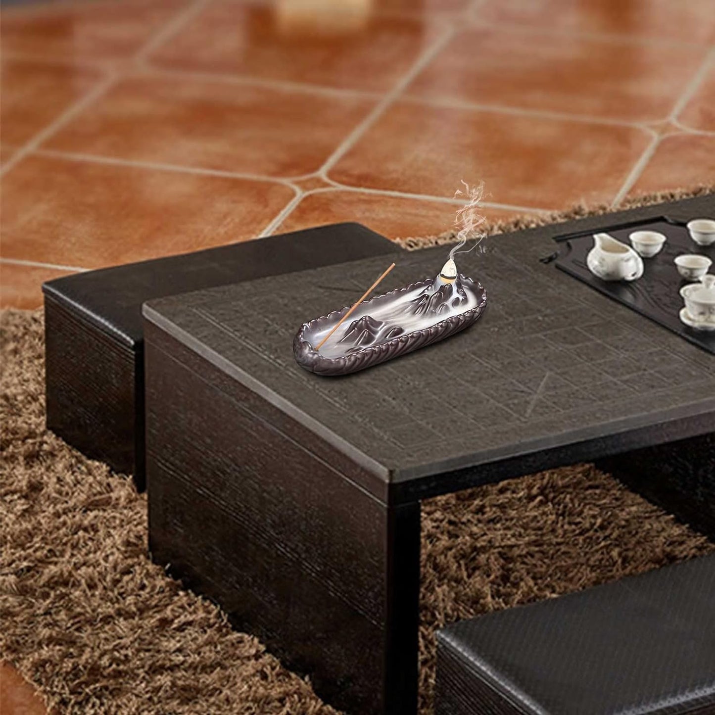 Backflow Incense Burner Mountain Peak