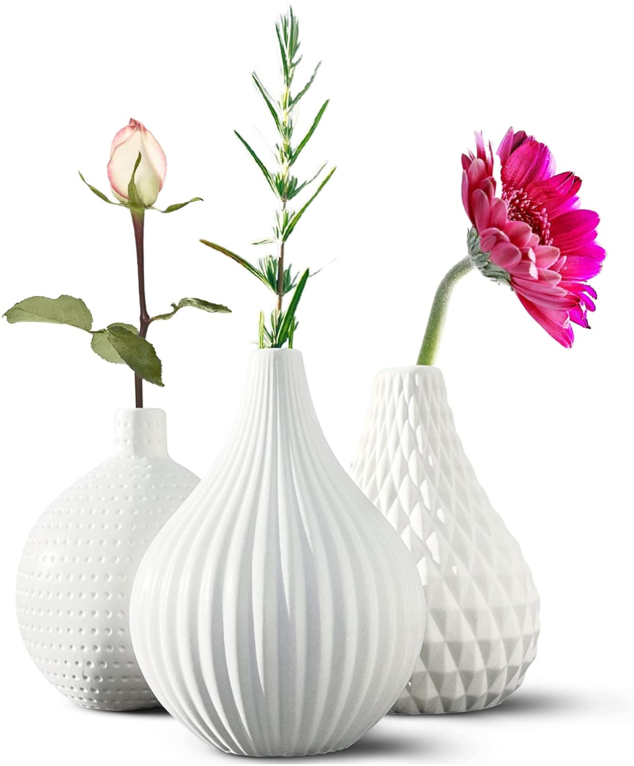 Ceramic Flower Vase 3 Pcs Set