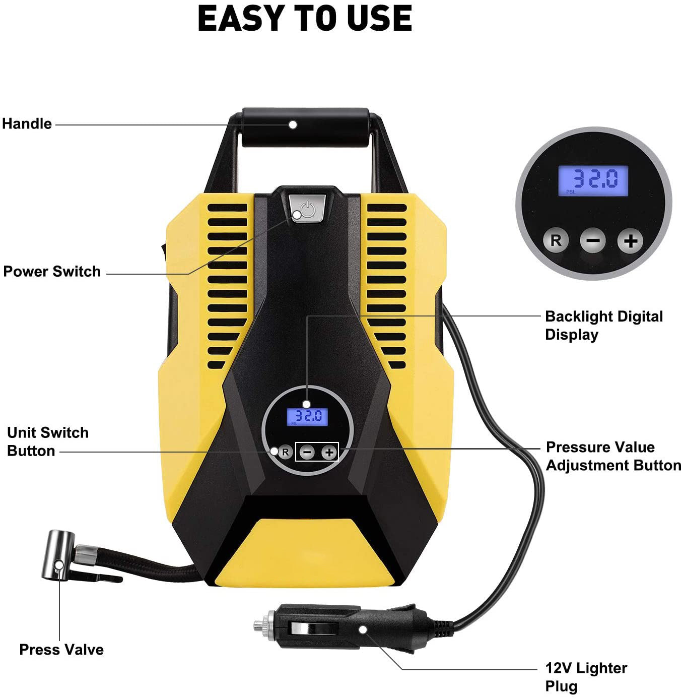 air compressor - Yellow