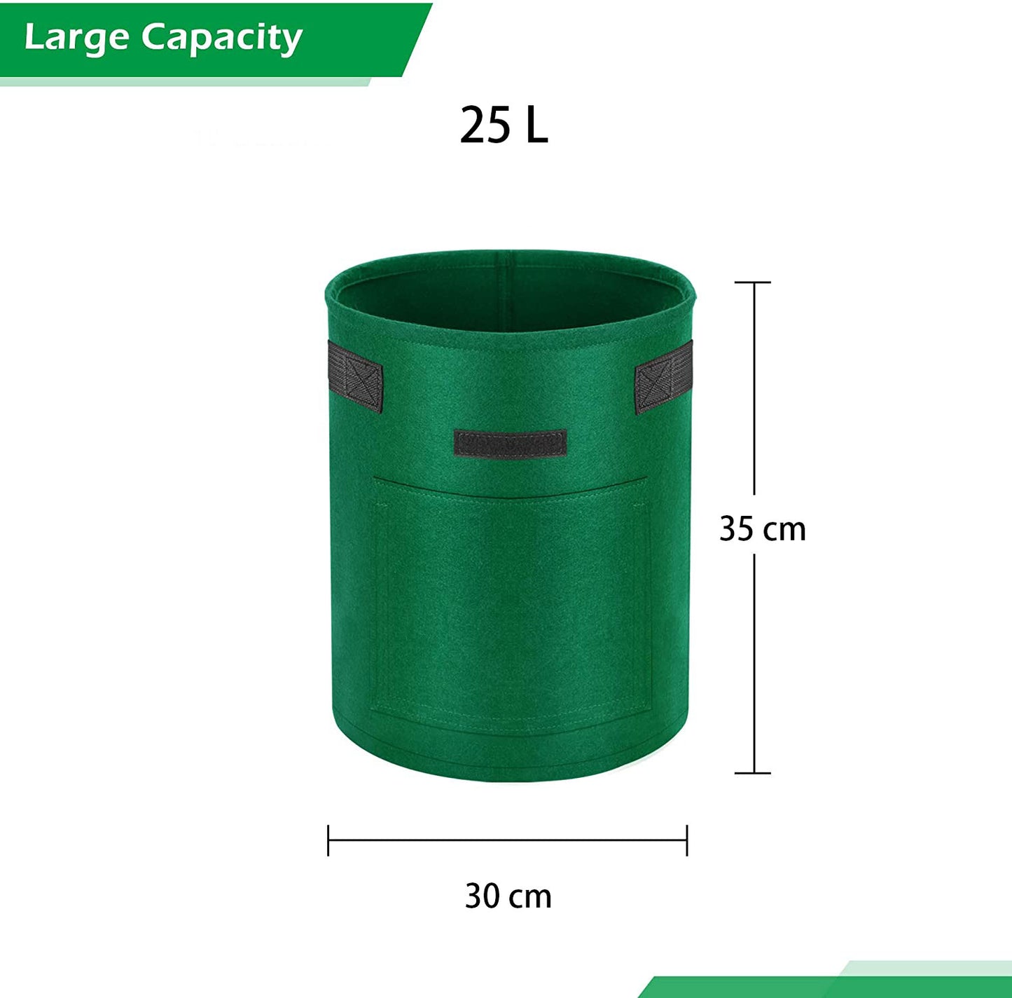 4 Pack 25L Garden Plant Grow Bags with Handles Fruit Vegetable Storage Bags