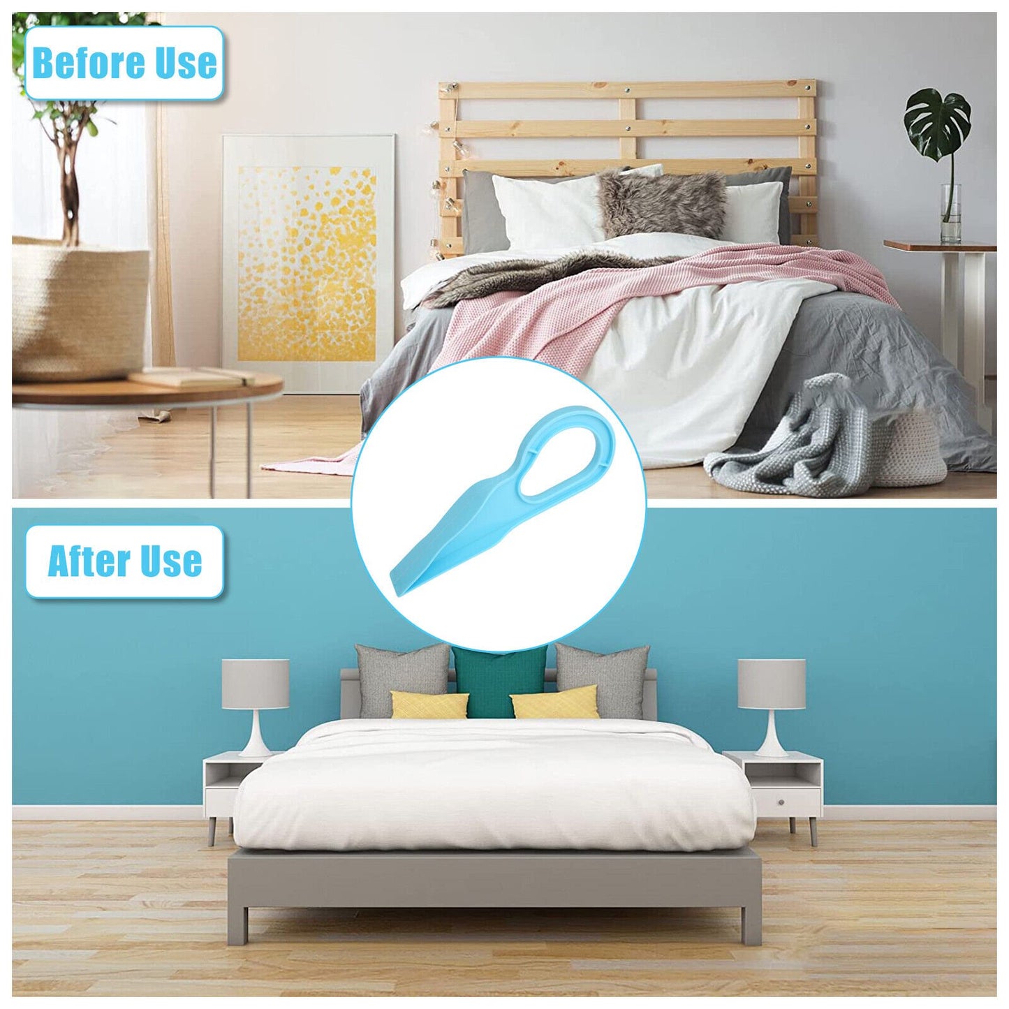 2 Pack Ergonomic Mattress Wedge Elevator Effortless Laying Bed Lifter Raiserx Ergonomic Mattress Wedge Elevator