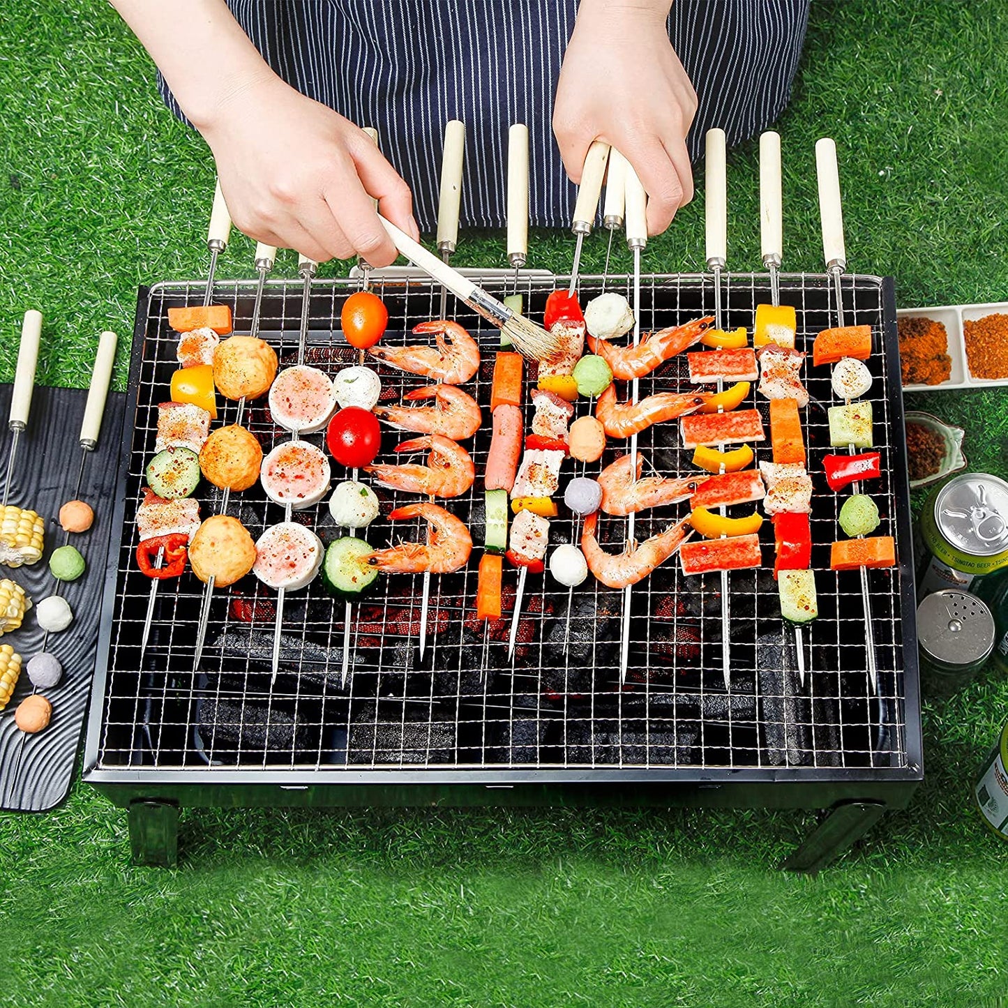 Portable BBQ Charcoal Grill - 43CM*22CM*29CM