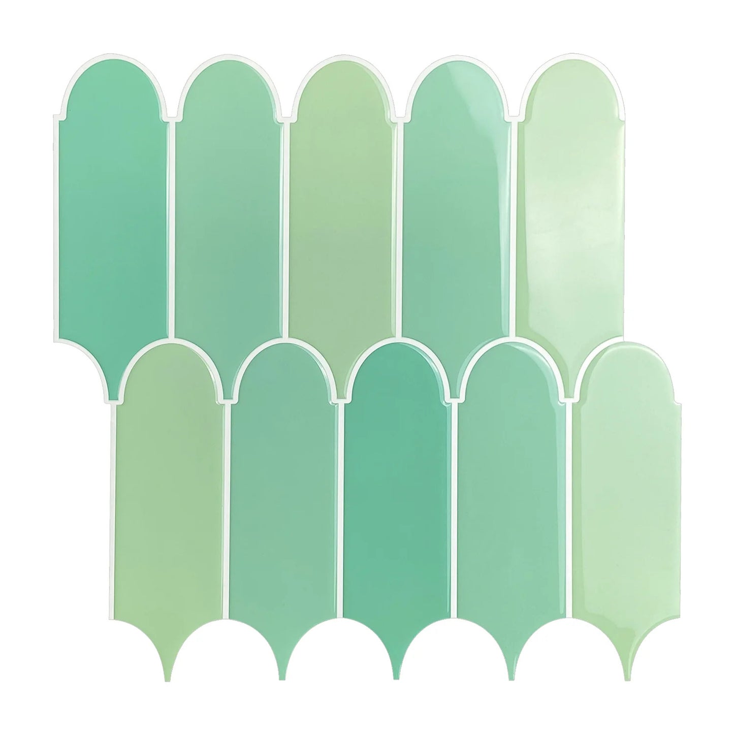 5 Pcs Self-Adhesive 3D Tiles - Jade
