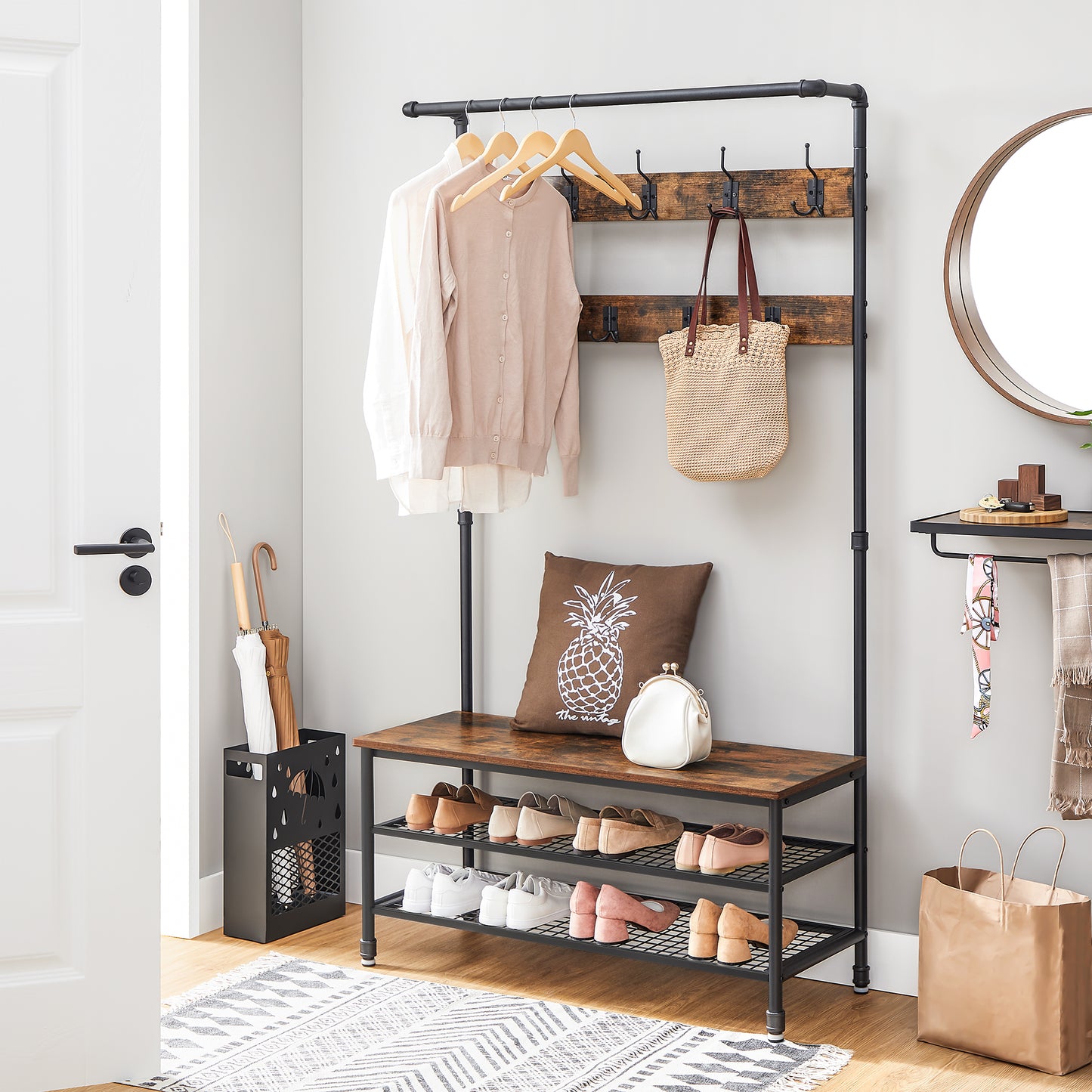 VASAGLE Coat Rack 100cm
