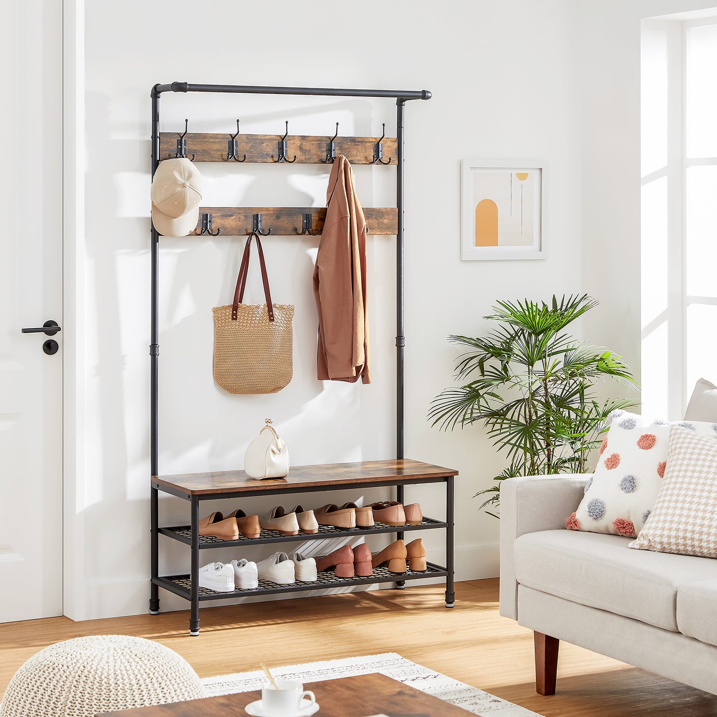 VASAGLE Coat Rack 100cm