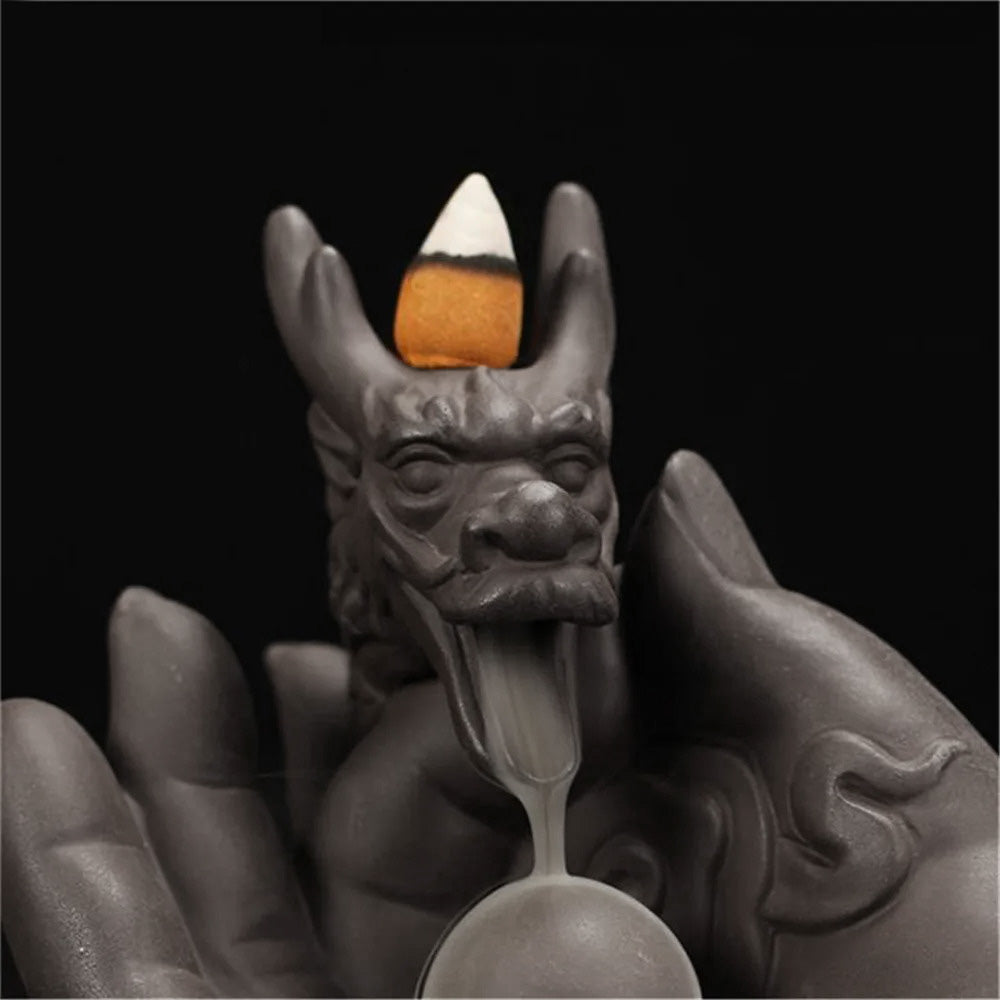 Backflow Incense Burner Hand Loong