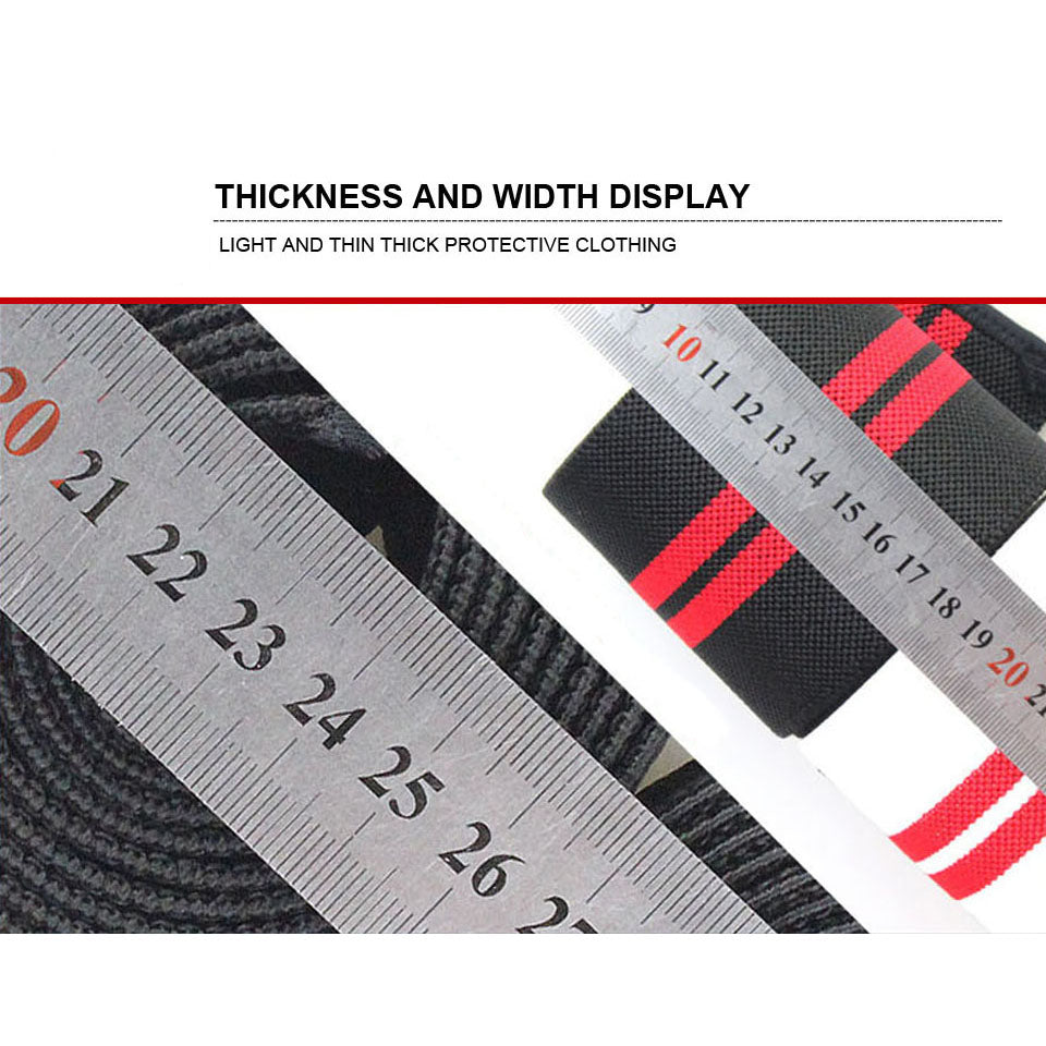 Compression Wristbands Wrist Brace 2pcs Fitness Padded Wrist Thumb Brace Strap Power Weight Lifting Hand Wrap Support Gym Training Bar Wristband