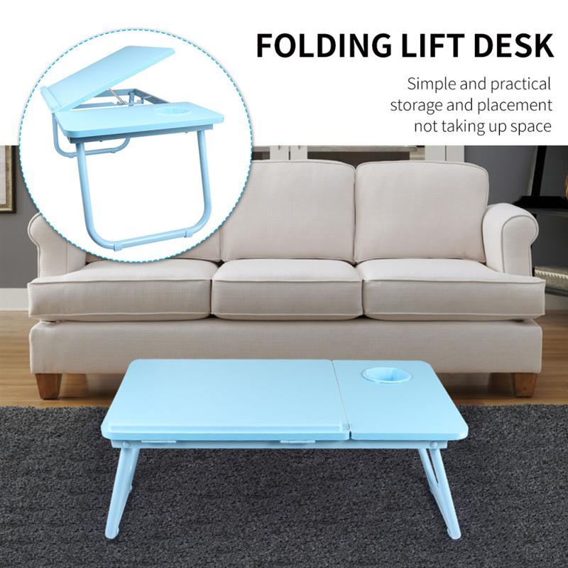Laptop Desk Bed Tray Desk Table Blue