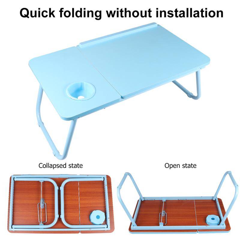 Laptop Desk Bed Tray Desk Table Blue