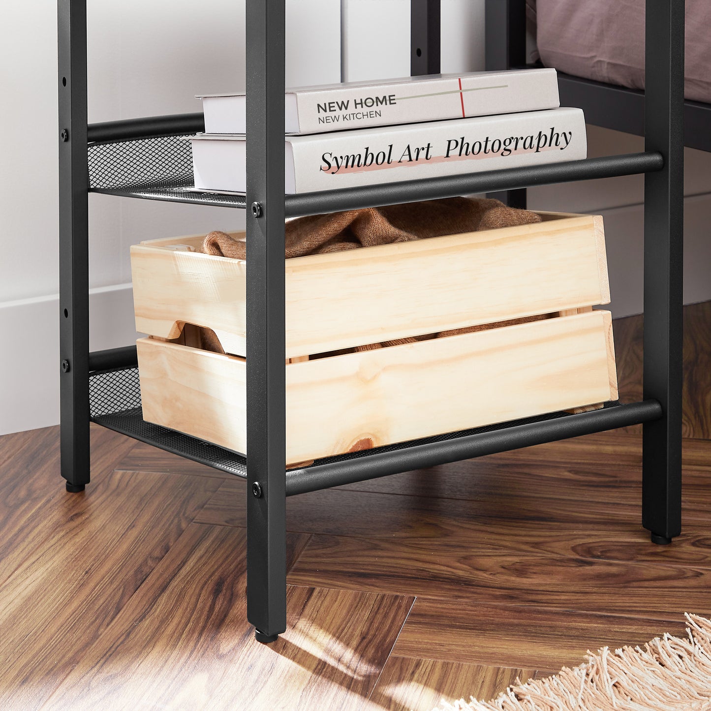 VASAGLE Side Table Set, Nightstand, Industrial Set of 2 Bedside Tables
