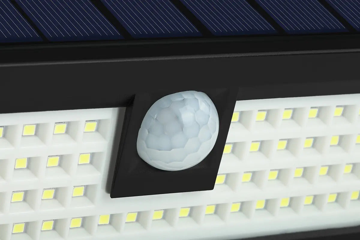 180 LED Solar Power Wall Light 3 Modes Body Sensor