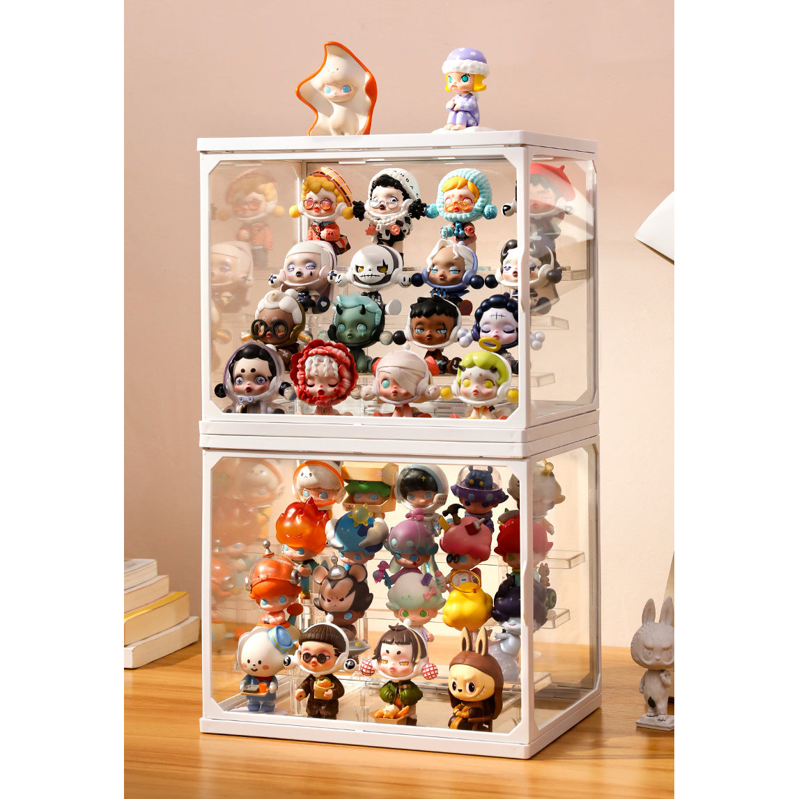 Clear Glass Box Display Case for Collectibles Action Figures