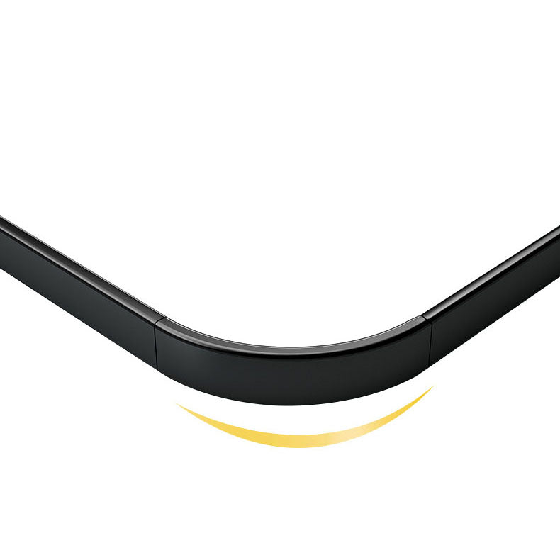 Full Body Mirror Full Length 165 cm Aluminum Frame Modern Round Corner Wall Mirrors Floor Mirror