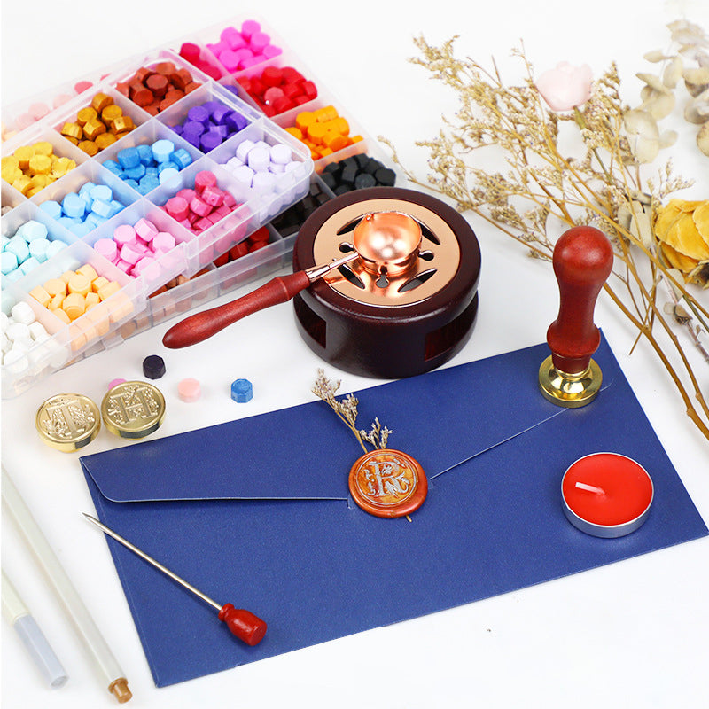Wax Seal Stamp with Sealing Wax Beads Tool Kit 670-720 Pcs