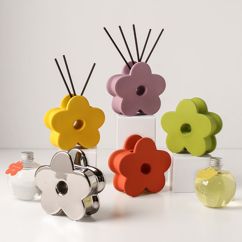 Morandi Flower Shape Aroma Diffuser with 230ml ESSENTIAL OIL