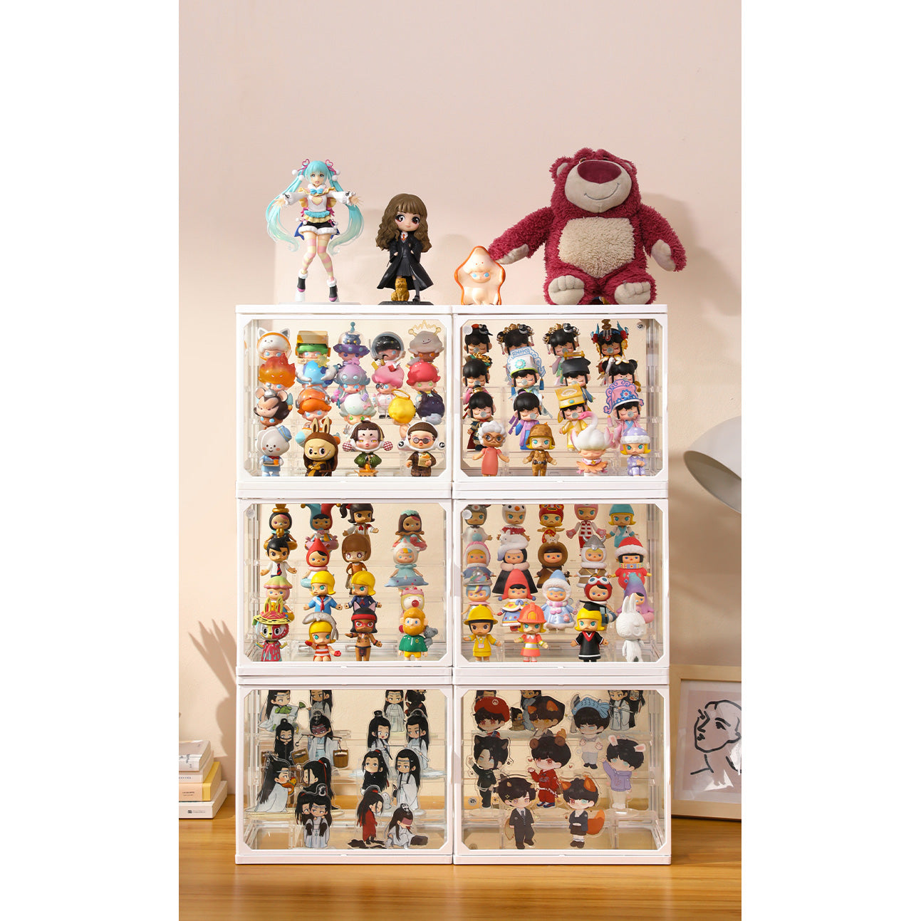 Clear Glass Box Display Case for Collectibles Action Figures
