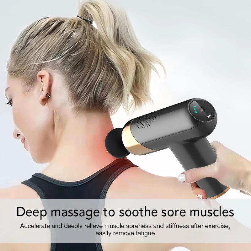 Electric Massager Deep Tissue Massage Gun 6 Speed Red