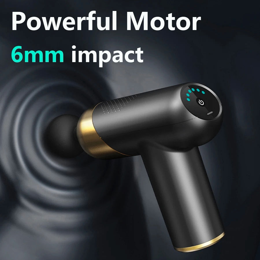 Electric Massager Deep Tissue Massage Gun 6 Speed Red