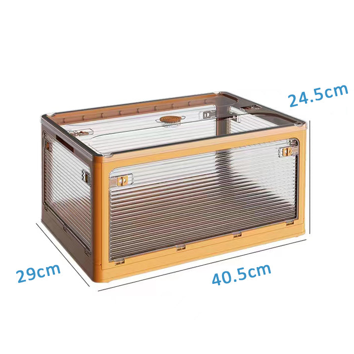 Desktop Storage Box Folding Yellow - 40.5cm x 29cm x 24.5cm