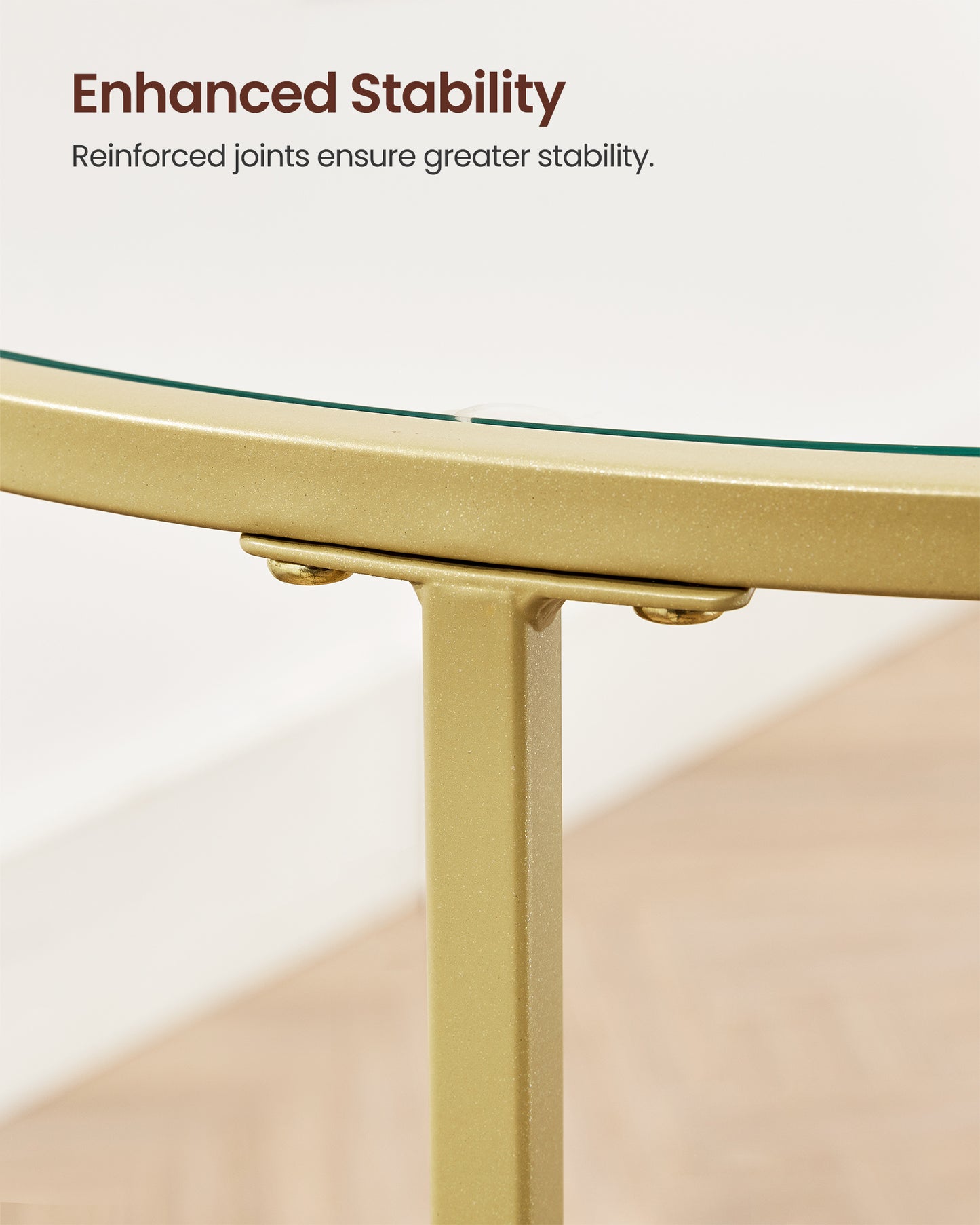 VASAGLE Round Side Table Set of 2