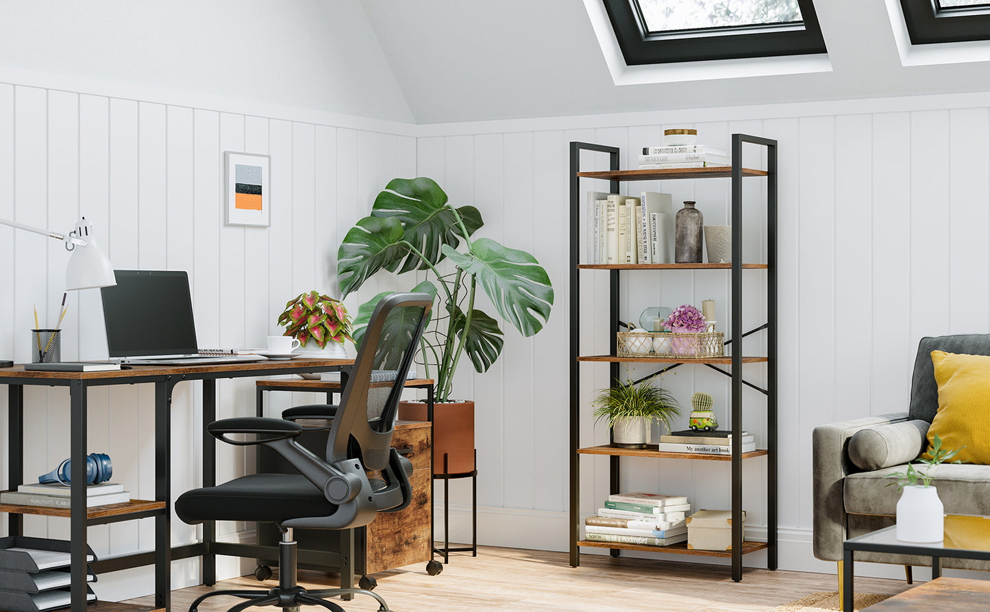 VASAGLE Bookcase, Bookshelf 5 Tier Shelf (Last three stock)