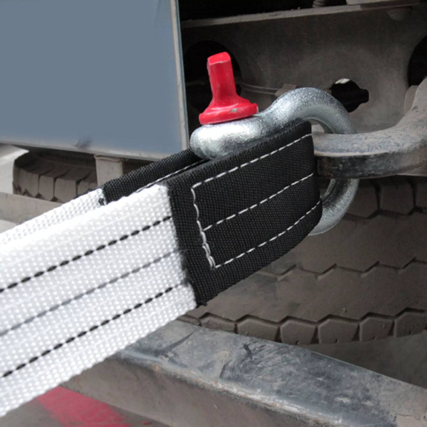 5m 6 Tons Heavy Duty Car Tow Strap Auto Emergency Safety Towing Rope Cable Wire