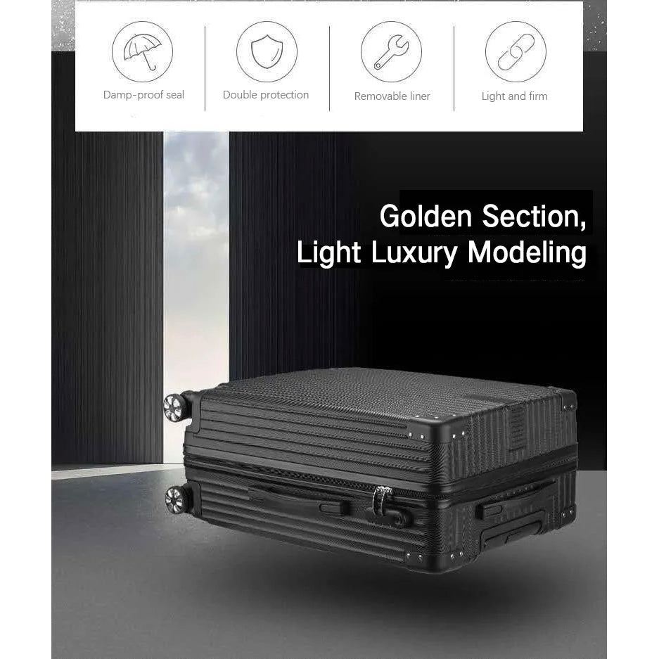 Luggage Set 3 Piece Set Suitcase - Rose Gold