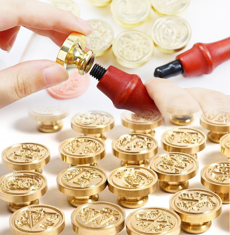 Wax Seal Stamp with Sealing Wax Beads Tool Kit 670-720 Pcs