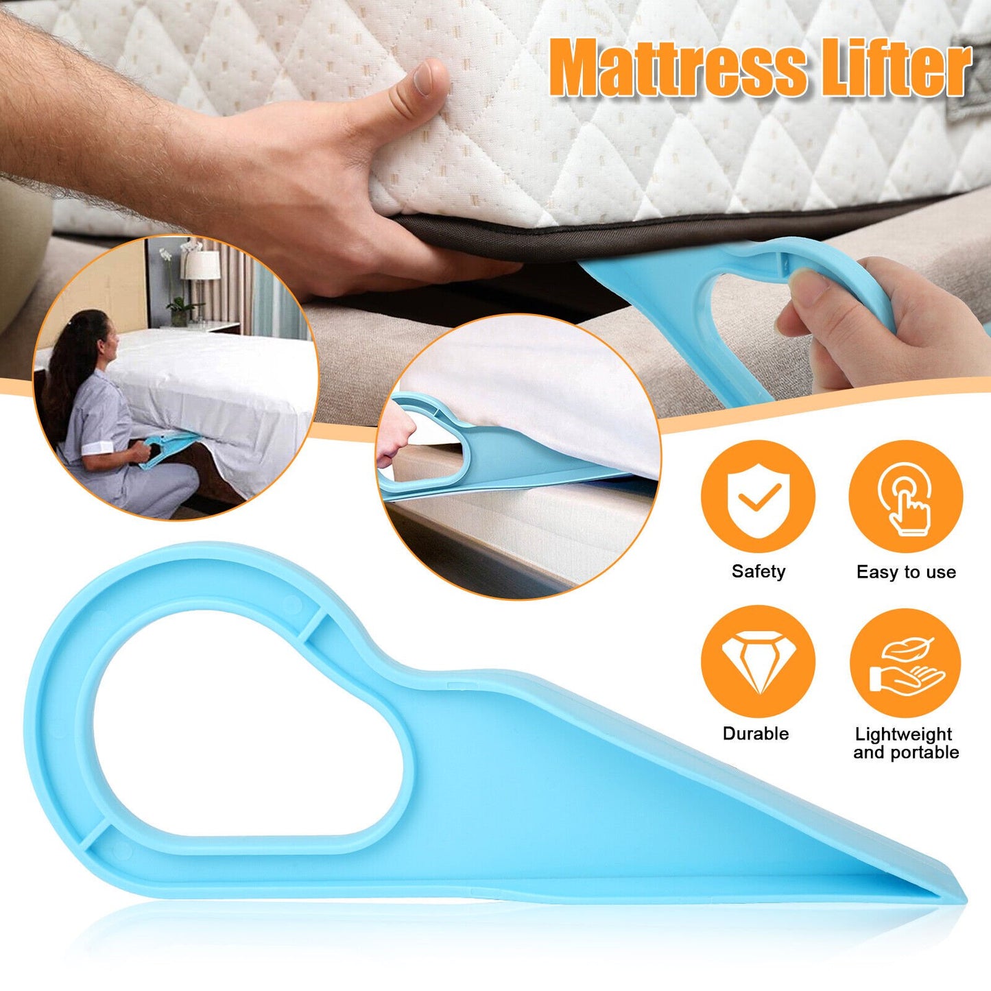 2 Pack Ergonomic Mattress Wedge Elevator Effortless Laying Bed Lifter Raiserx Ergonomic Mattress Wedge Elevator