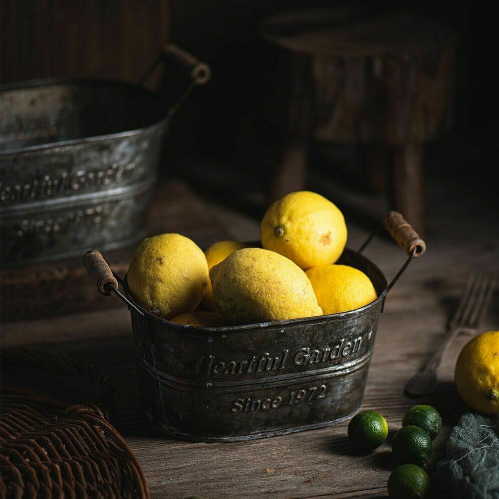 Retro Oval Iron Flower Basket - 3PCS