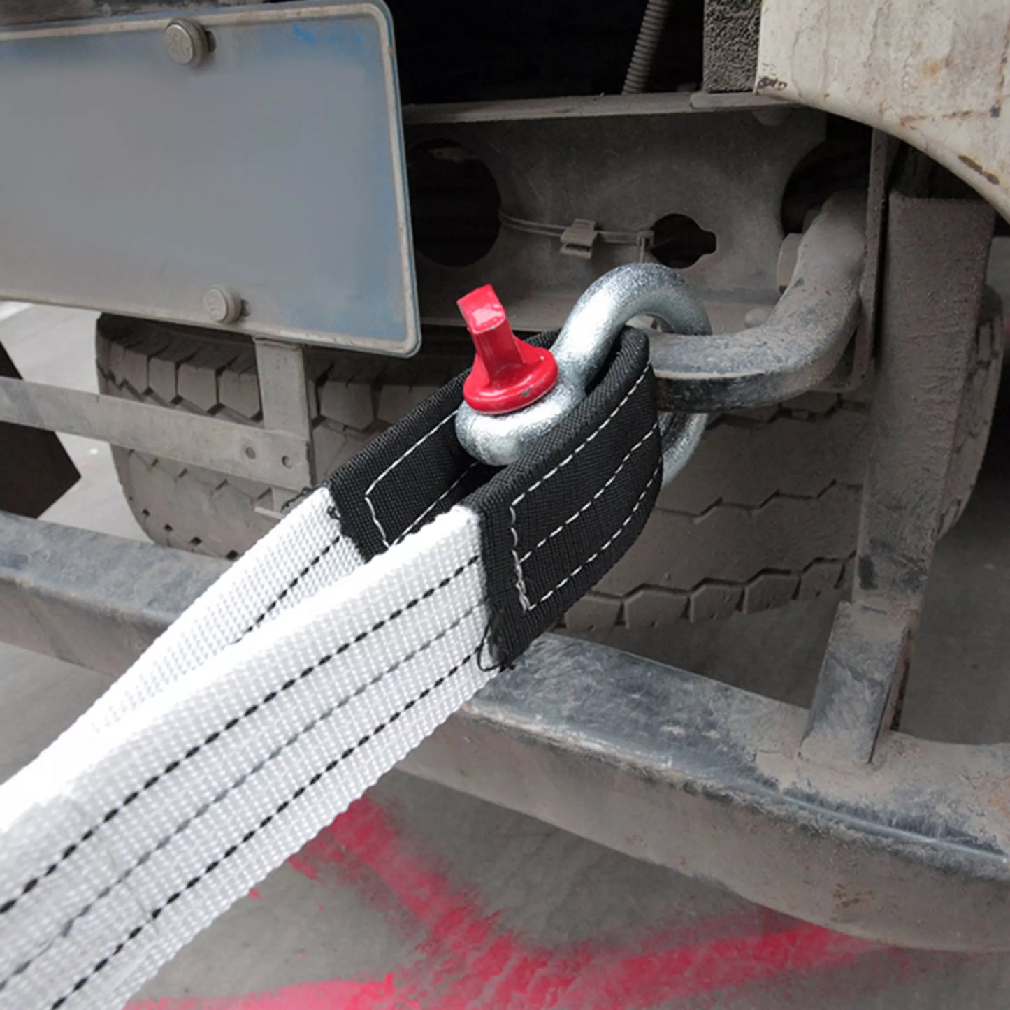 5m 6 Tons Heavy Duty Car Tow Strap Auto Emergency Safety Towing Rope Cable Wire