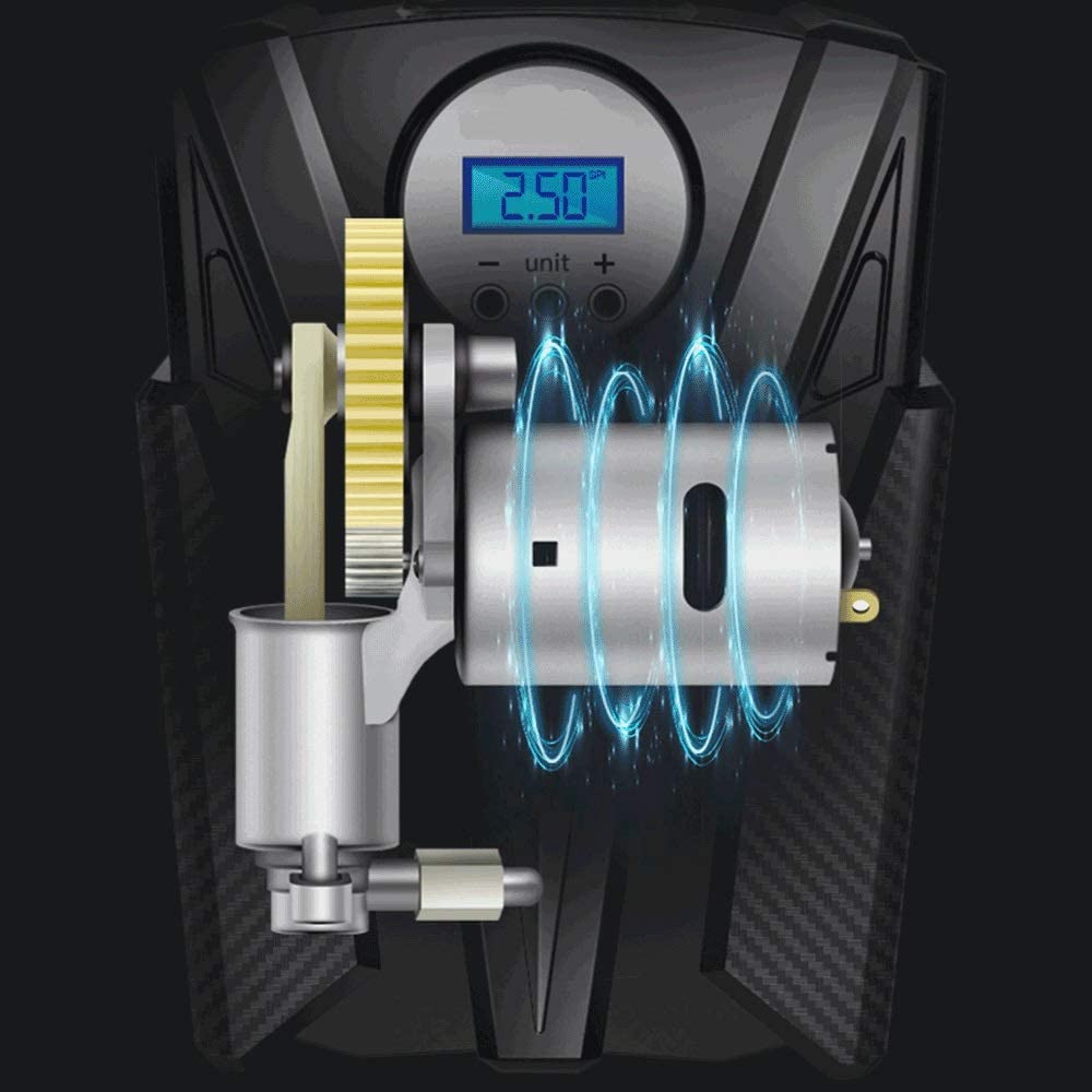 Portable Car Air Compressor - Black