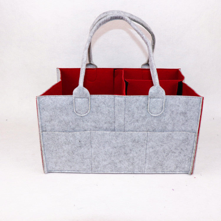 Baby Nappy Caddy Organizer - Red