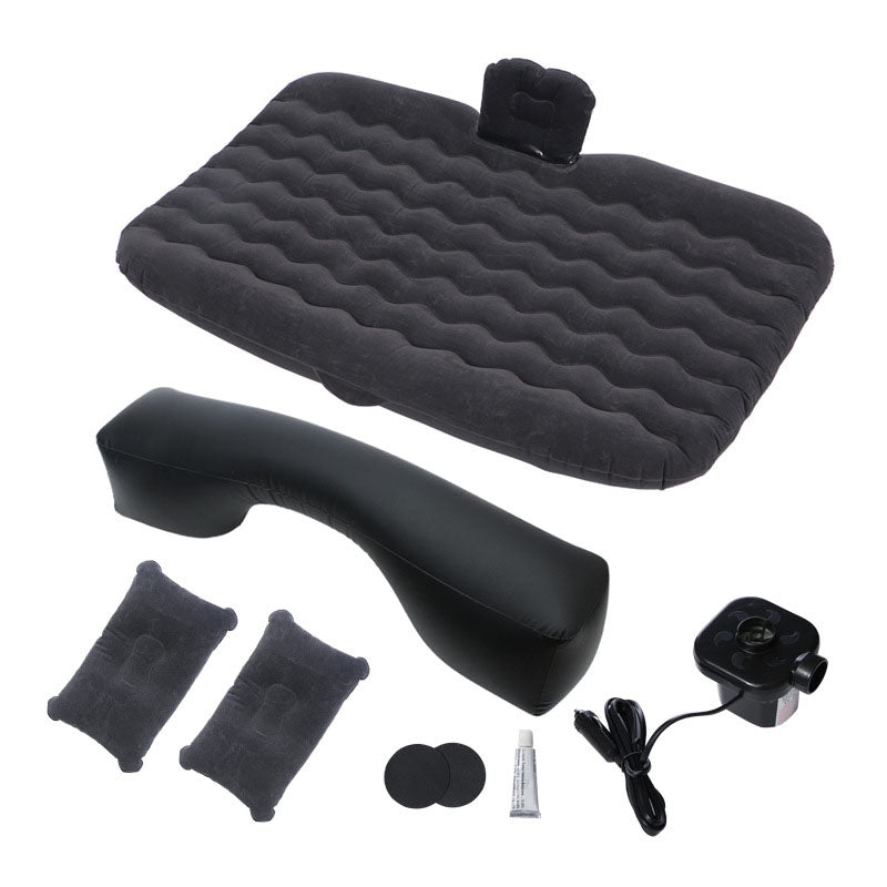 Portable Travel Inflatable Car SUV RV Truck Minivan Back Seat Air Mattress Bed with Pump Beige