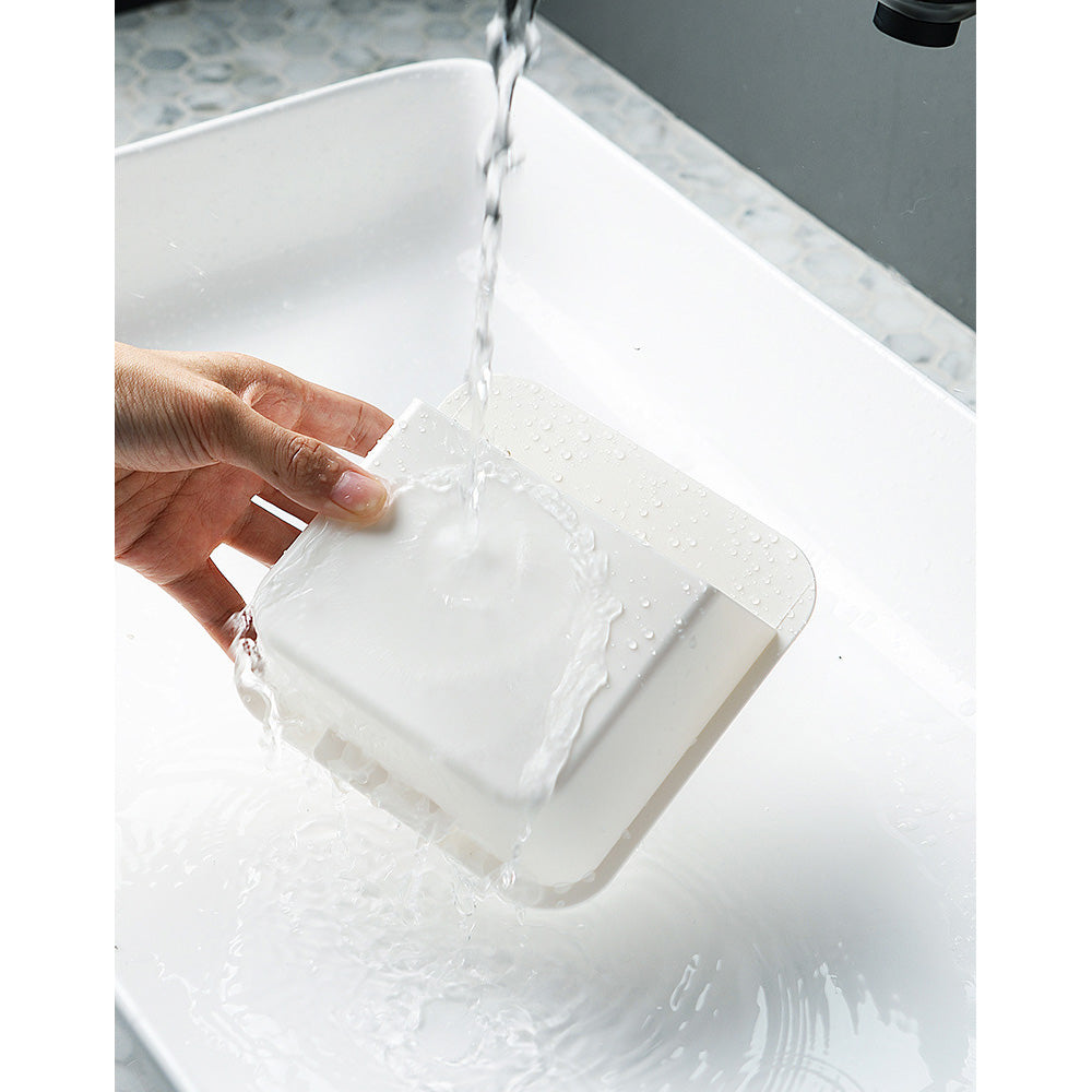 Cotton Swab Storage Box Dispenser Jar Wall Mount Cotton Ball Qtip Balls Holder Organizer