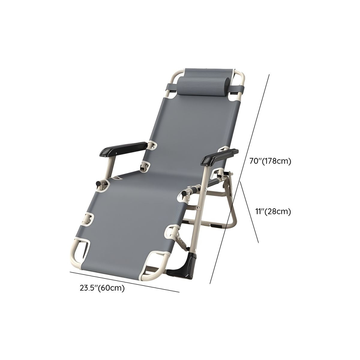 Outdoor Lounge Chairs Folding Reclining Sun Loungers